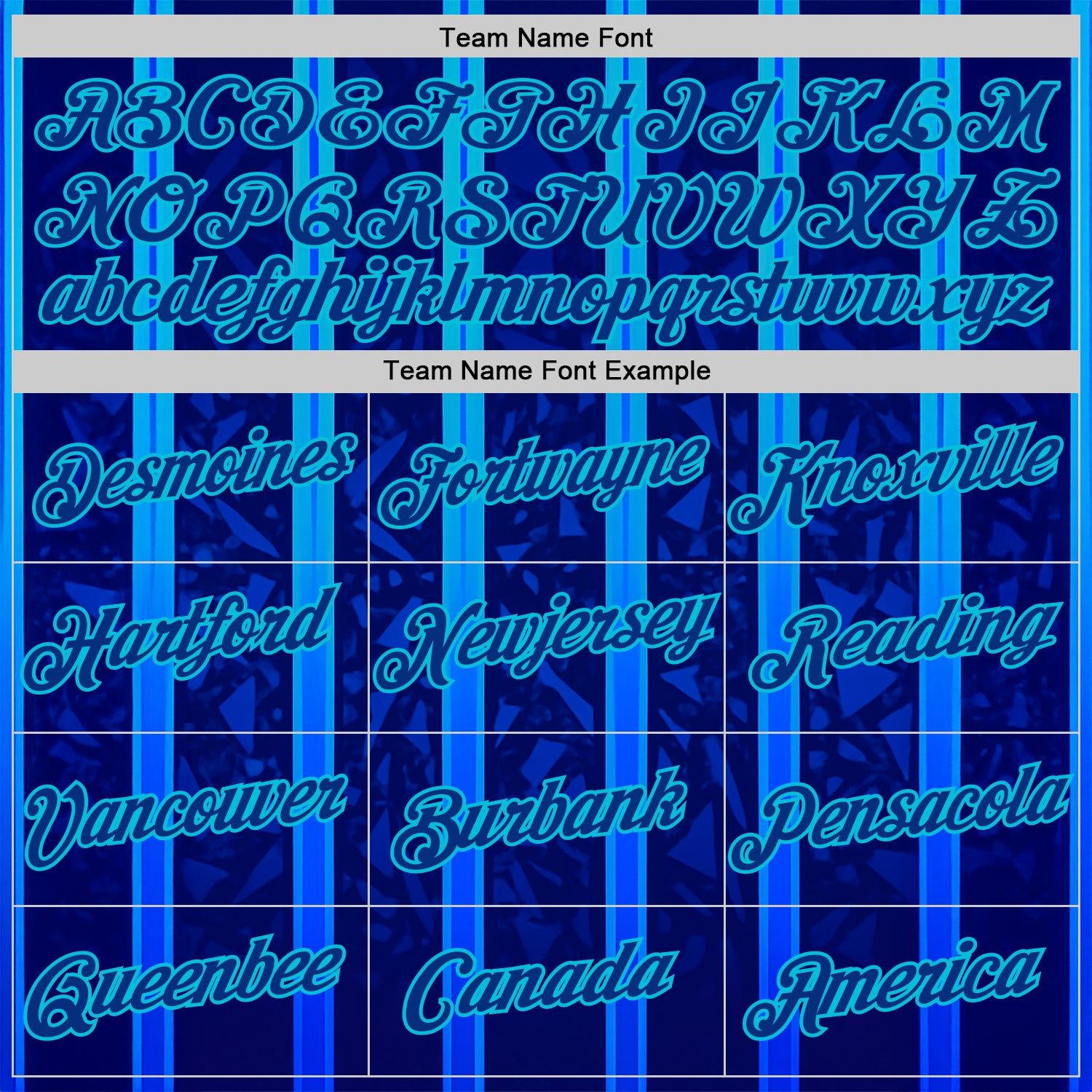 Custom Blue Royal-Lakes Blue 3D Pattern Design Classic Geometric Shape Stripe Sportswear Performance T-Shirt