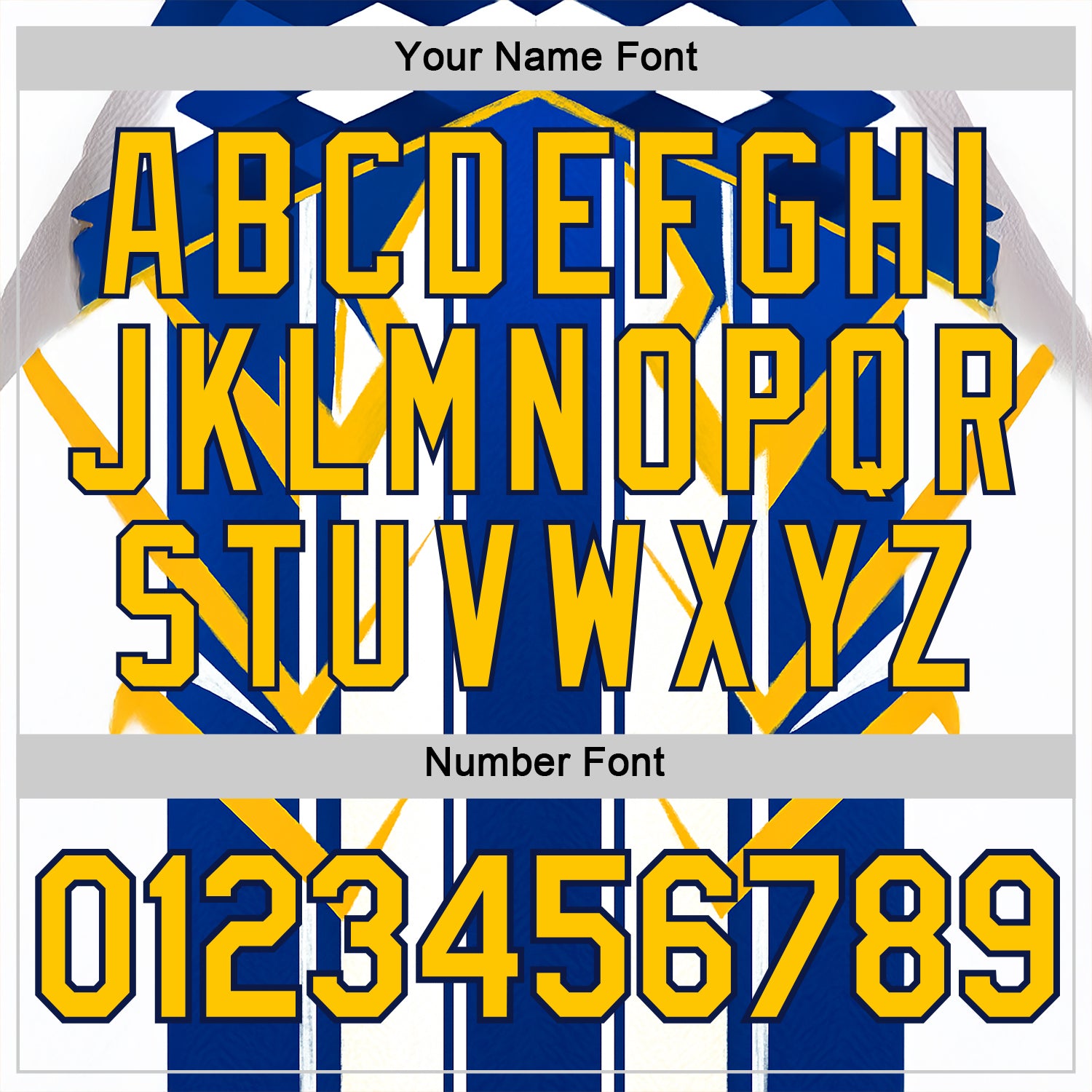 Custom White Yellow Blue-Navy 3D Pattern Design Geometric Shape Stripe Sportswear Performance T-Shirt