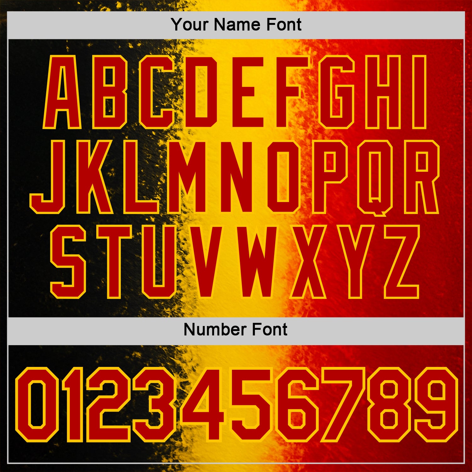 Custom Red Yellow-Black 3D Pattern Design Germany Stripe Sportswear Performance T-Shirt