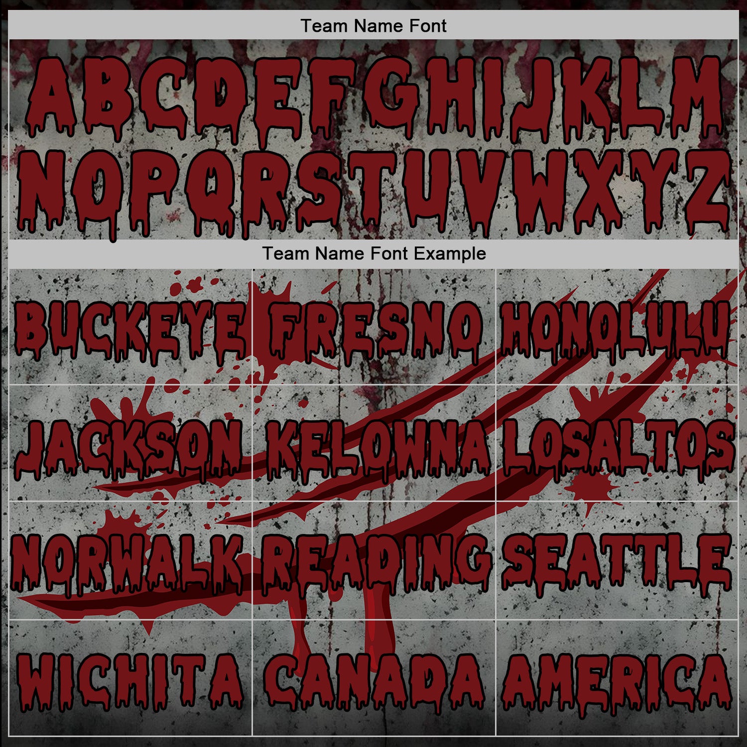 Custom Gray Red-Black 3D Halloween Creepy Spooky Horror Sports Pullover Sweatshirt Hoodie