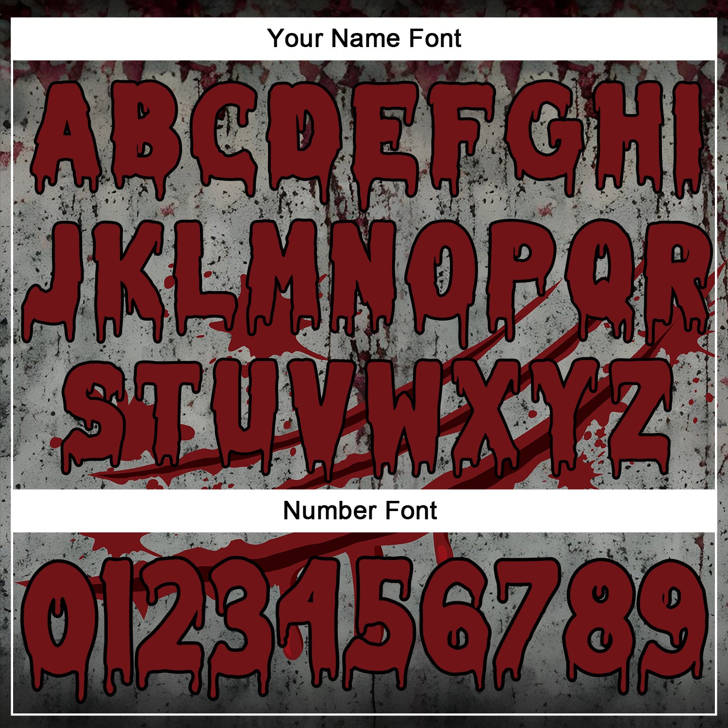 Custom Gray Red-Black 3D Halloween Creepy Spooky Horror Sports Pullover Sweatshirt Hoodie