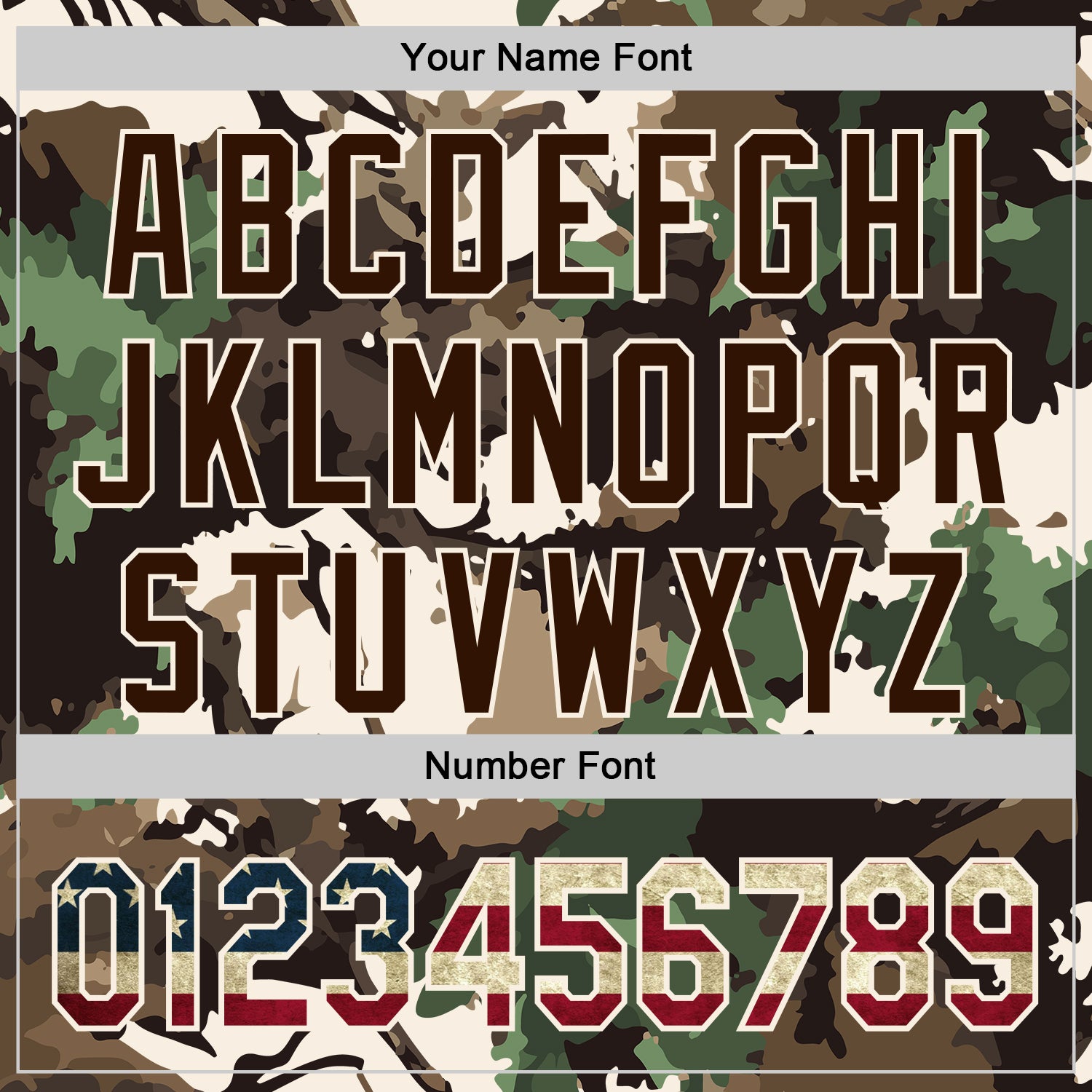 Custom Camo Vintage USA Flag Cream-Brown Woodland Forest Tactical Camouflage Outdoor Leaf Authentic Baseball Jersey