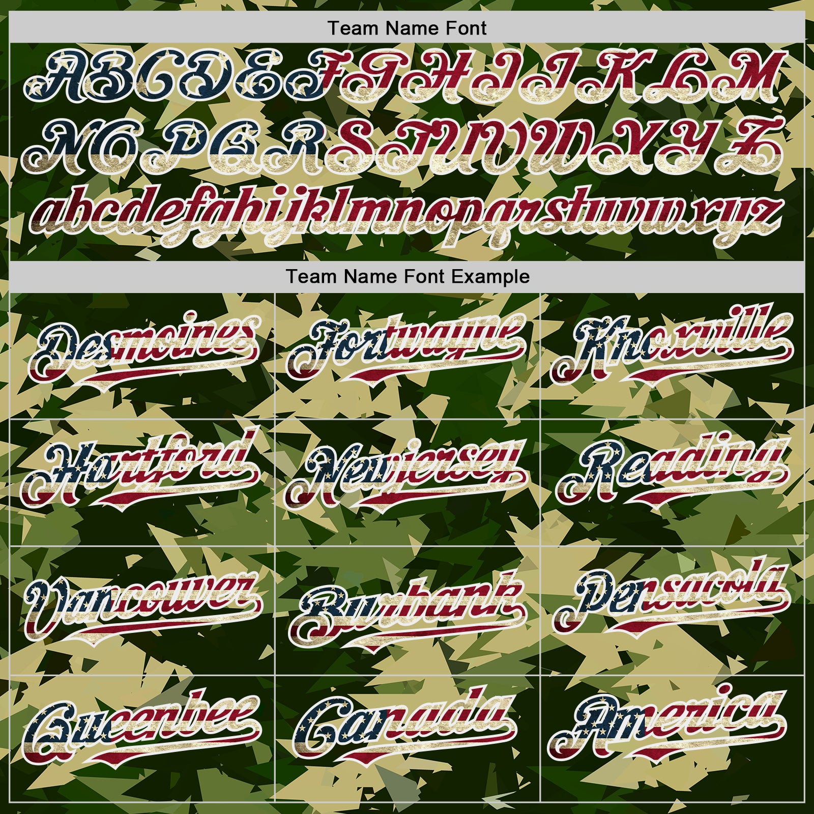 Custom Camo Vintage USA Flag Cream-White Woodland Geometric Camouflage Authentic Baseball Jersey