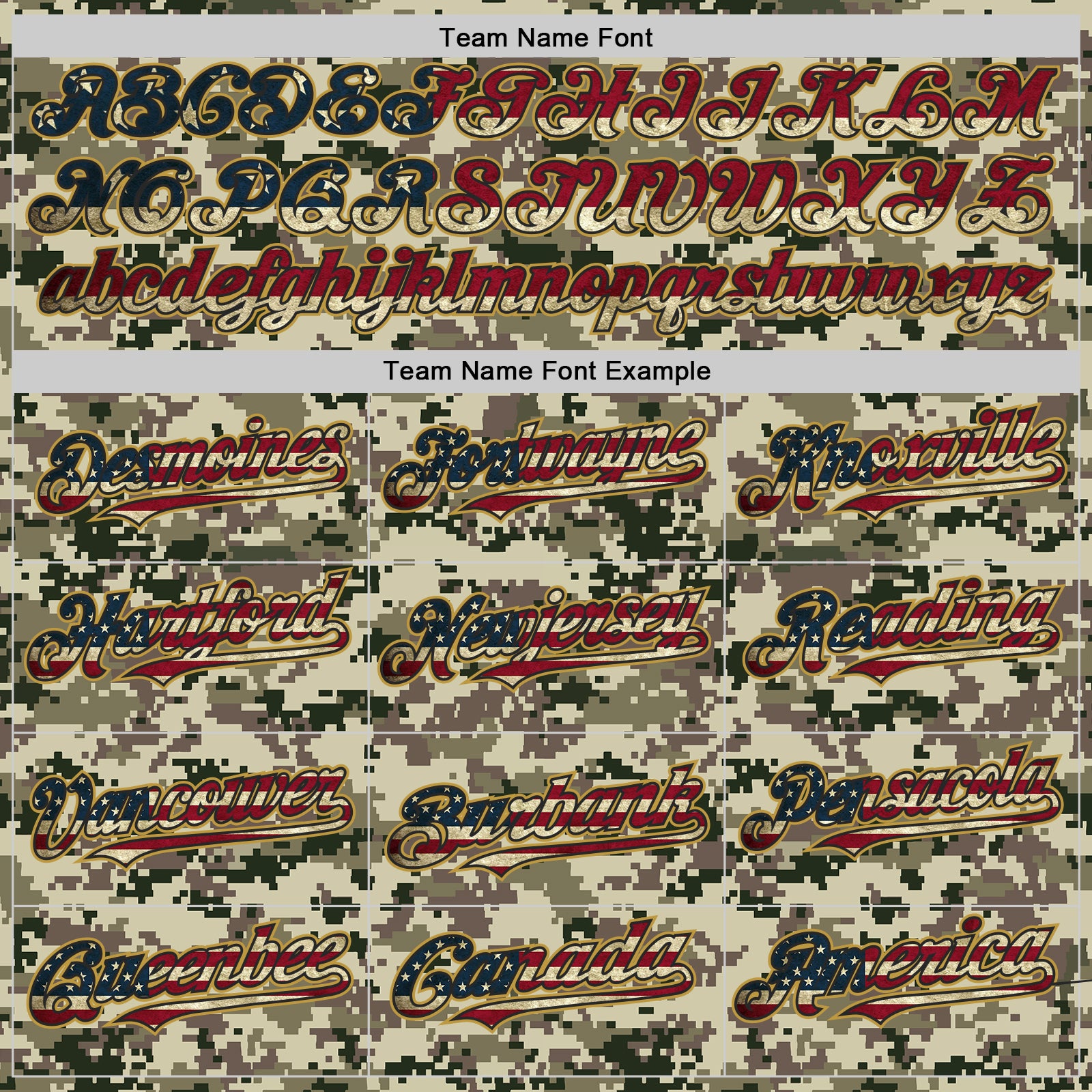 Custom Camo Vintage USA Flag Black-Old Gold Digital Camouflage Authentic Baseball Jersey