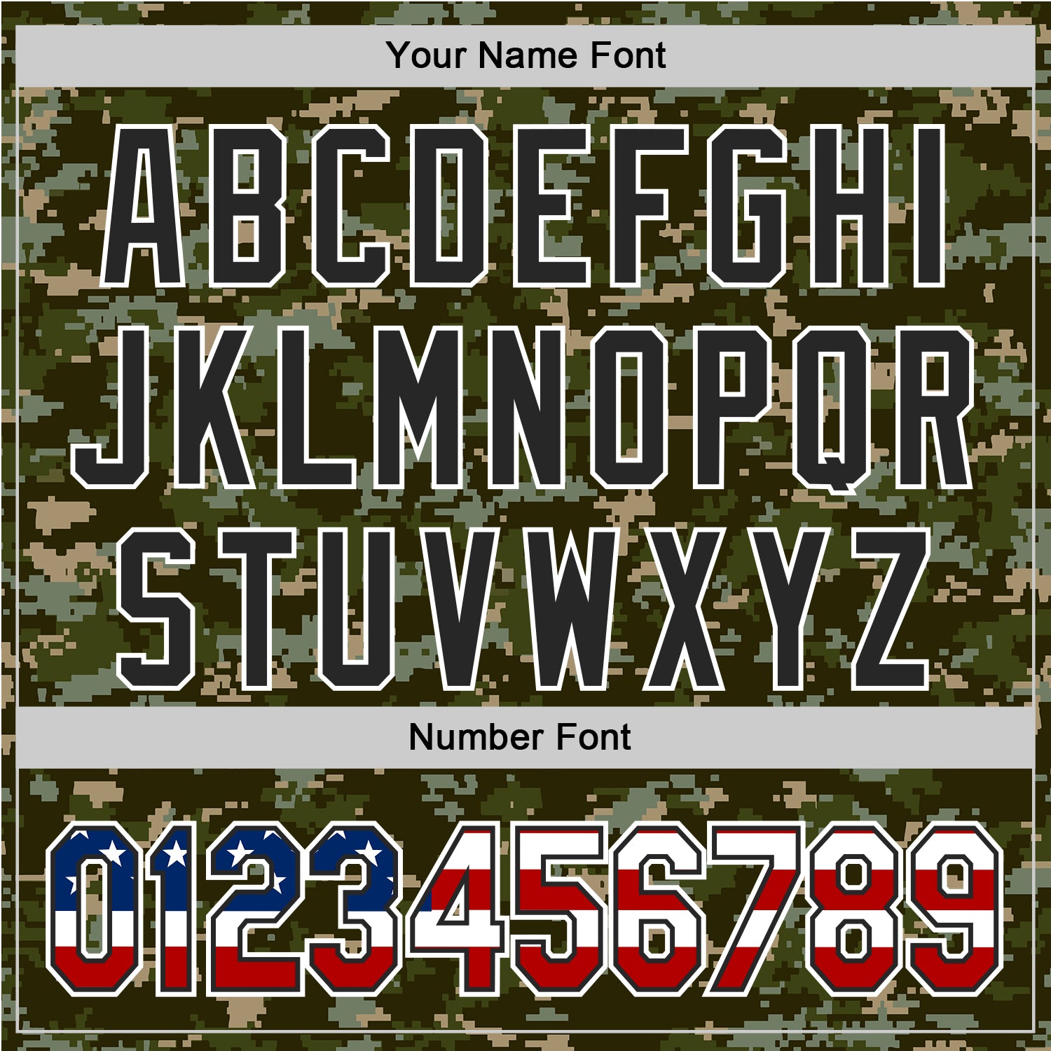 Custom Camo USA Flag Black-White Digital Camouflage Authentic Baseball Jersey
