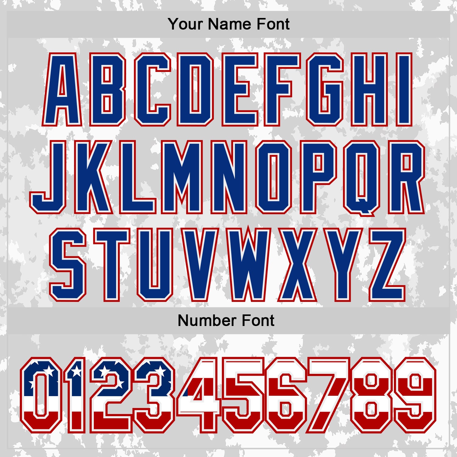 Custom Camo USA Flag White Red-Royal Urban Gray Camouflage Authentic Baseball Jersey