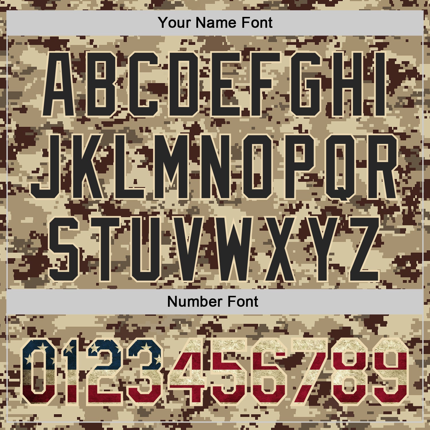 Custom Camo Vintage USA Flag Cream-Black Digital Camouflage Authentic Baseball Jersey