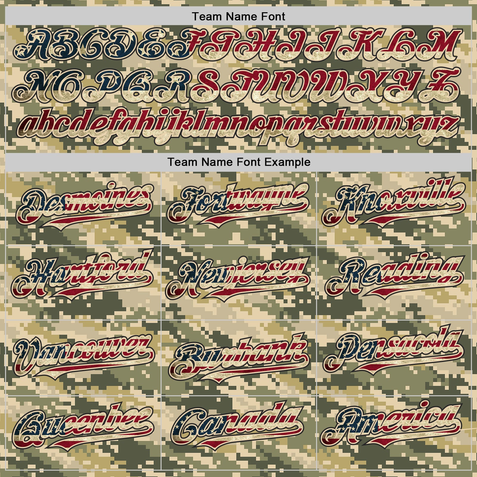 Custom Camo Vintage USA Flag Cream Black-US Navy Blue Digital Camouflage Authentic Baseball Jersey