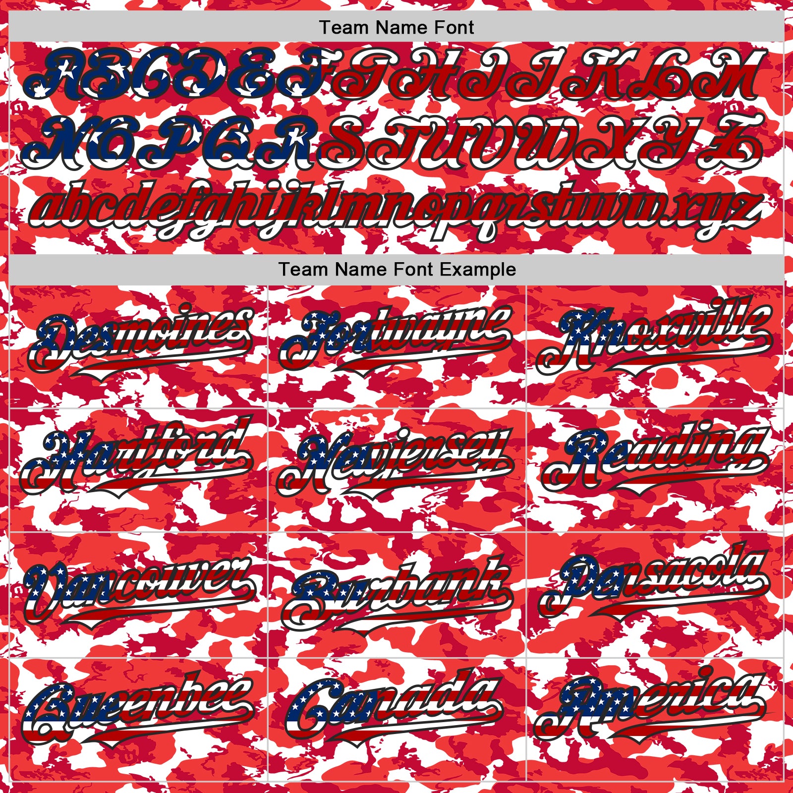 Custom Camo USA Flag Black-White Red Camouflage Authentic Baseball Jersey