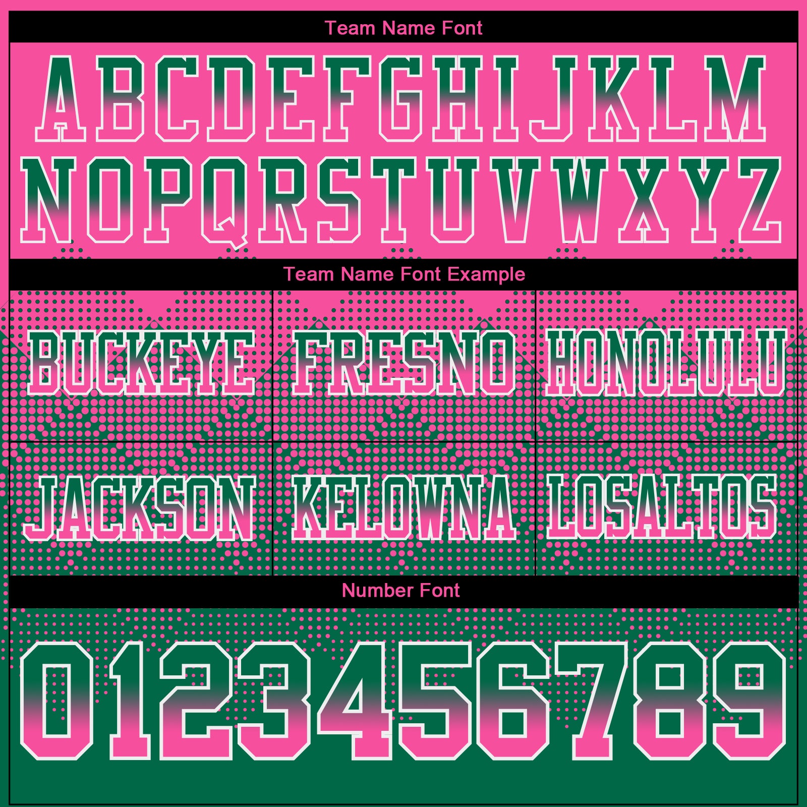 Custom Pink Kelly Green-White Authentic Gradient Square Shape 7V7 Flag Football Jersey