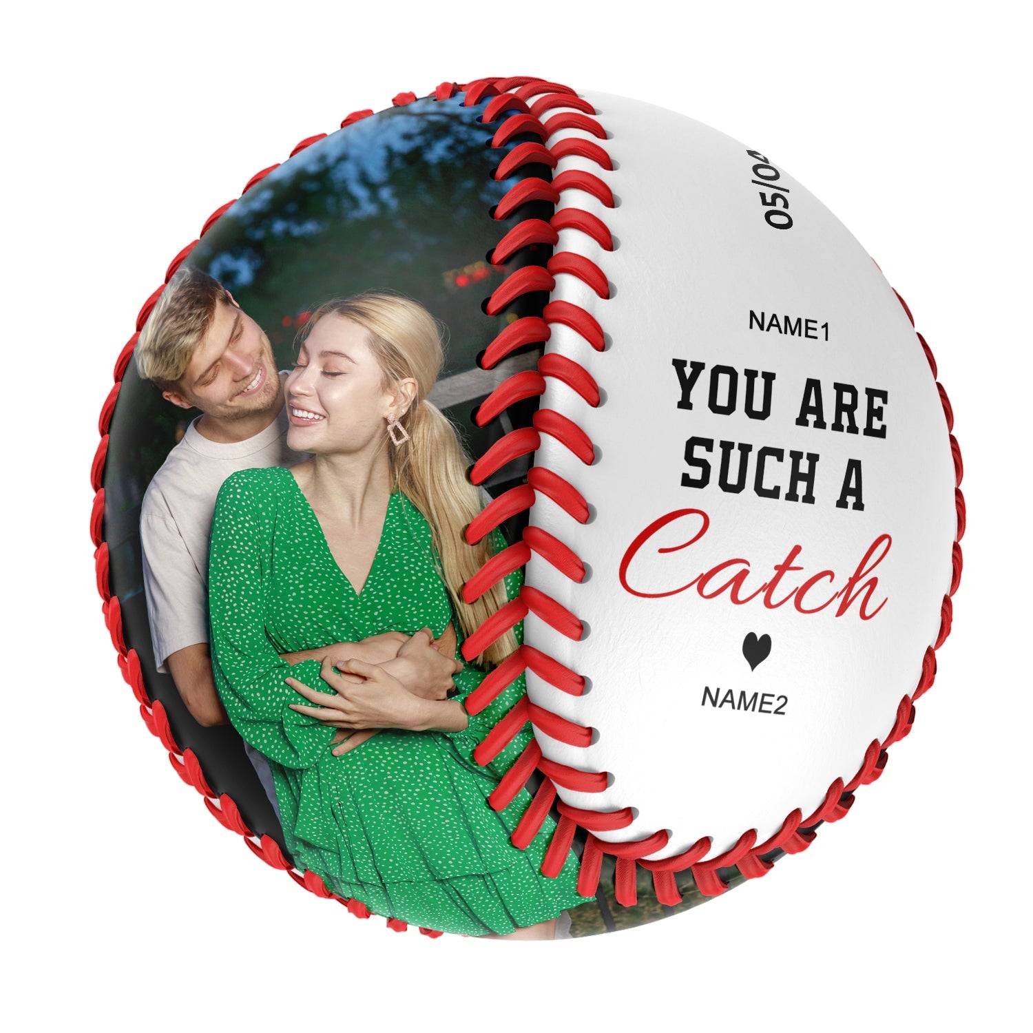 You Are Such A Catch Personalized Anniversary Name Date Photo White Ba ...