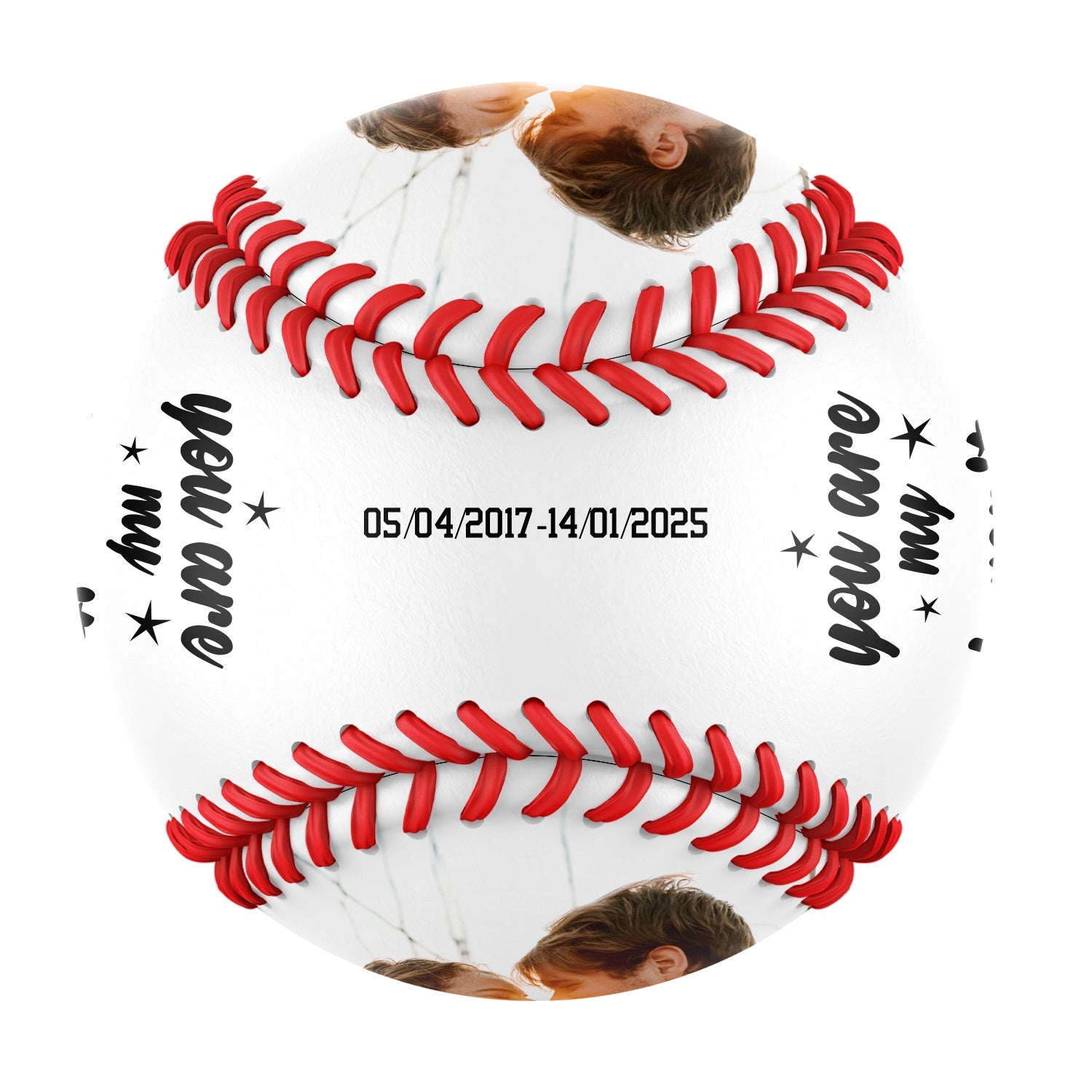You Are My Favorite Catch Personalized Anniversary Name Date Photo White Baseballs