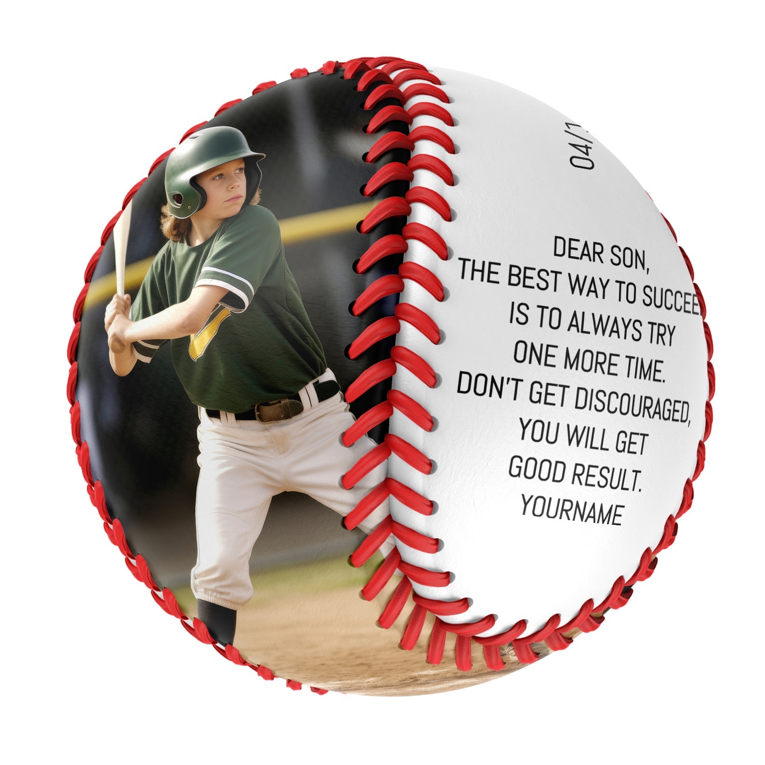 Personalized To My Son Name Baseballs