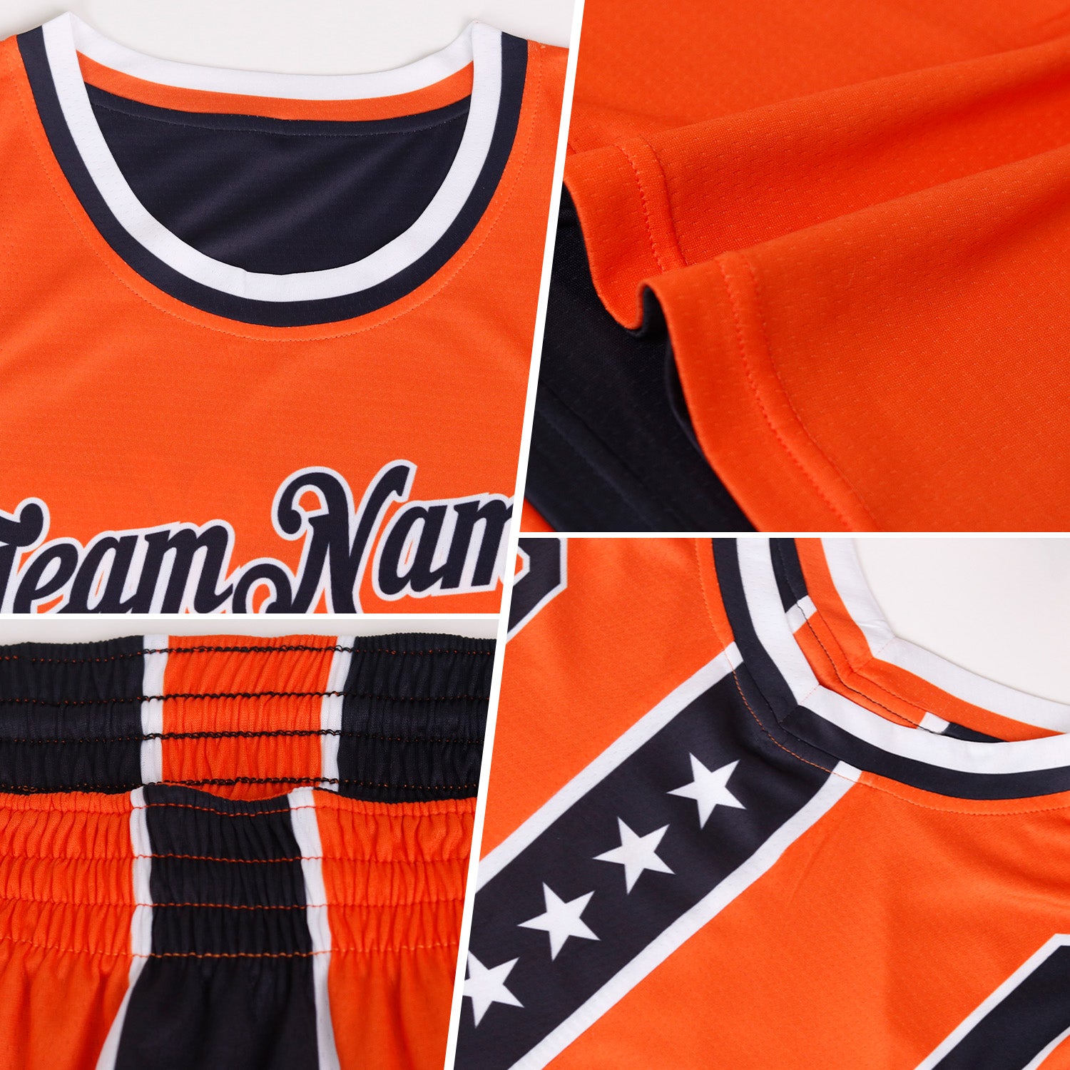 Custom Reversible Black Vintage USA Flag-Cream Double Side Star Sublimation Basketball Suit Jersey