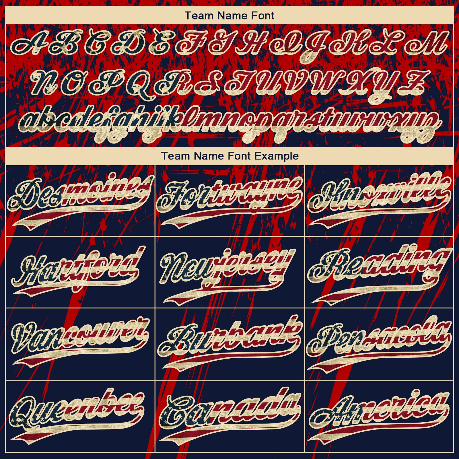 Custom Navy Vintage USA Flag Red-Cream Distressed Scratch Brush Stroke Star Raglan Sleeves Two-Button Unisex Softball Jersey