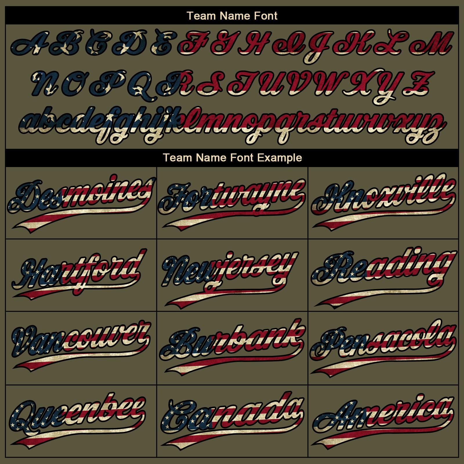 Custom Olive Cream Pinstripe Vintage USA Flag-Black Salute To Service Star Raglan Sleeves Two-Button Unisex Softball Jersey