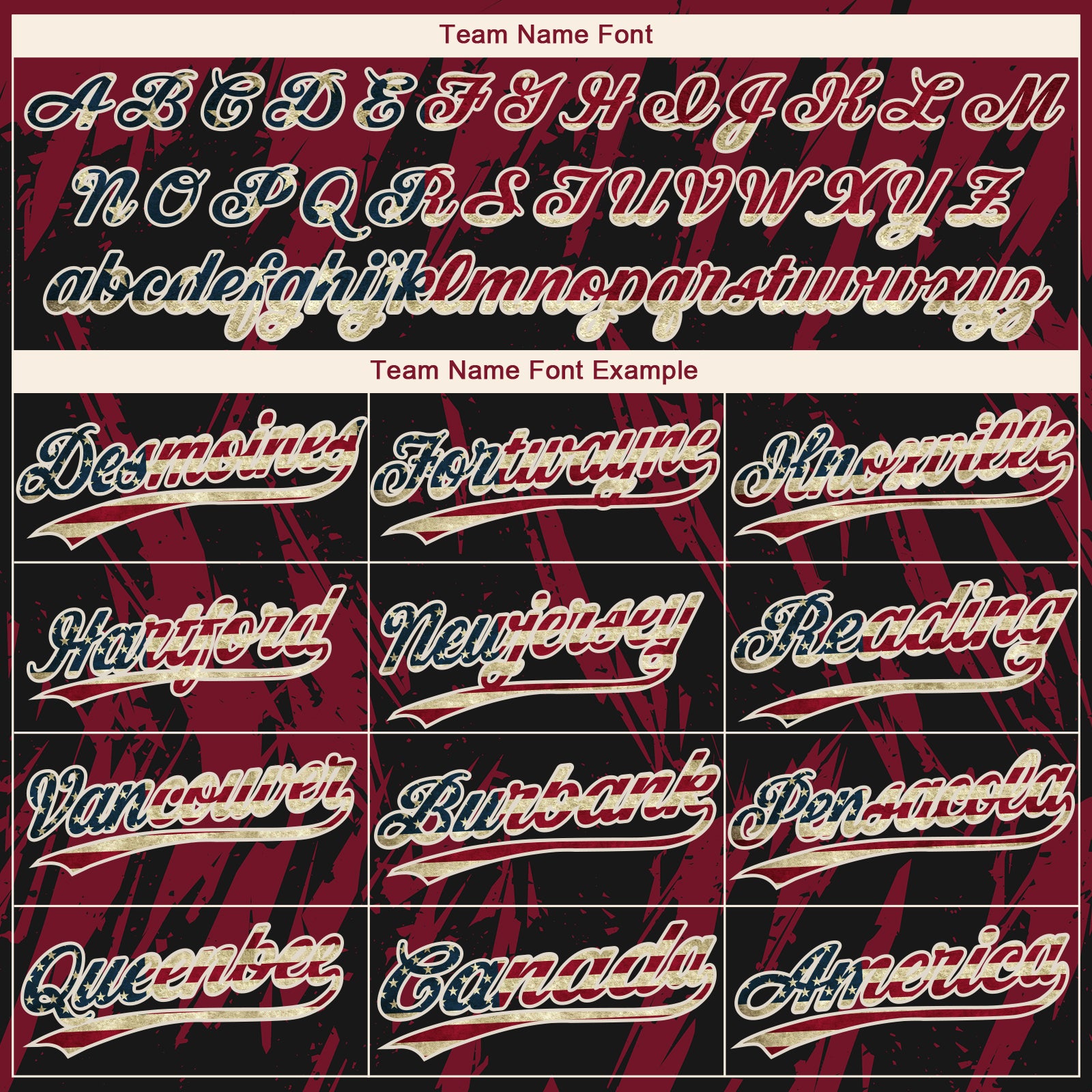 Custom Black Vintage USA Flag Crimson-Cream Splatter Torn Sharp Brush Stroke Two-Button Unisex Softball Jersey