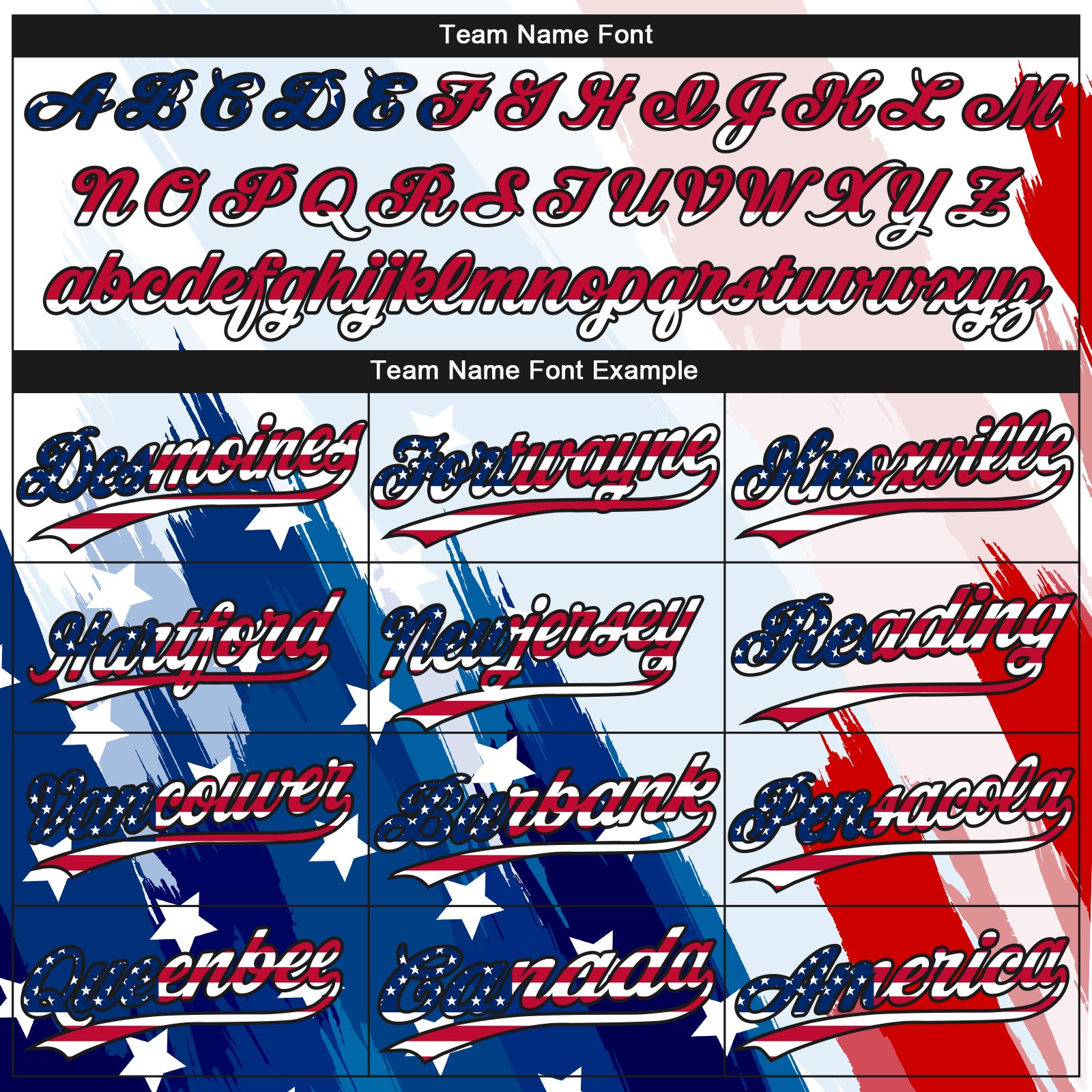 Custom White USA Flag Royal Red-Black American Flag Two-Button Unisex Softball Jersey