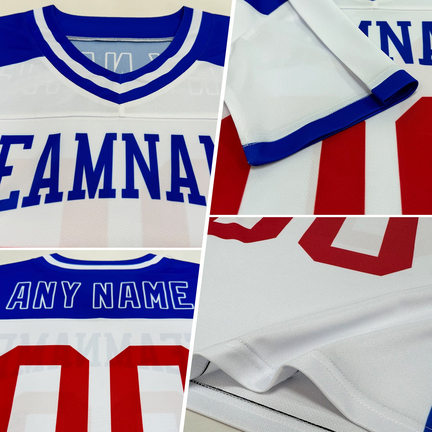Custom White Kelly Green-Gold Authentic Football Jersey