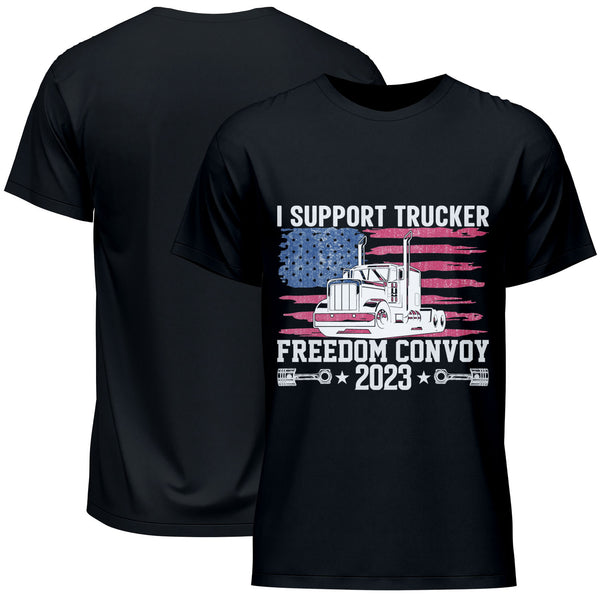 I Support Trucker Freedom Convoy 2023 T-Shirt