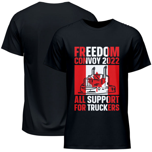 Freedom Convoy 2022 All Support For Truckers T-Shirt