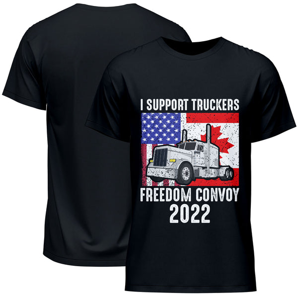 I Support Truckers Freedom Convoy 2022 T-Shirt