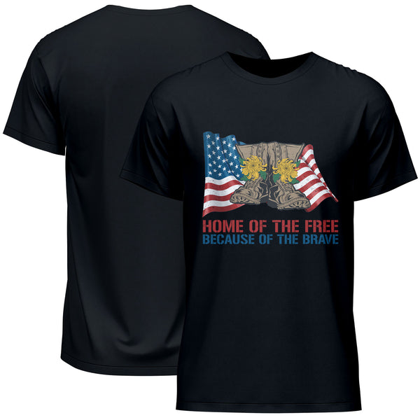 Home Of The Free Because Of The Brave Memorial Day T-Shirt