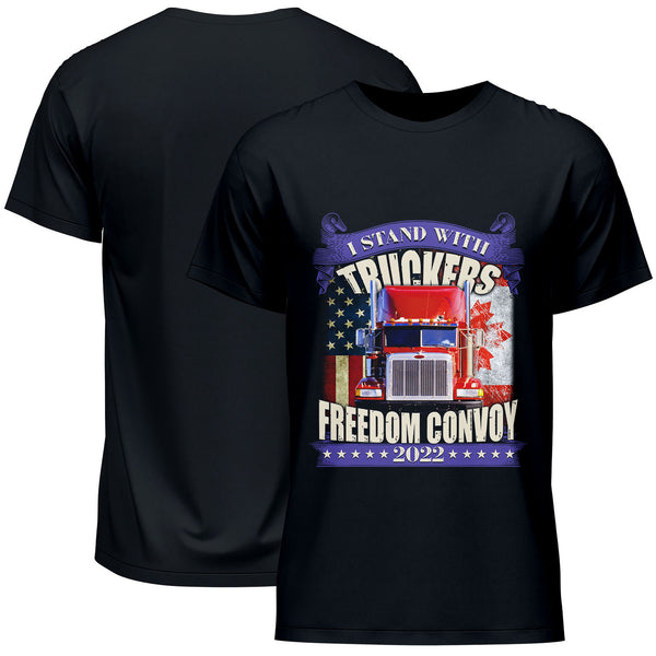 I Stand With Truckers Freedom Convoy 2022 T-Shirt