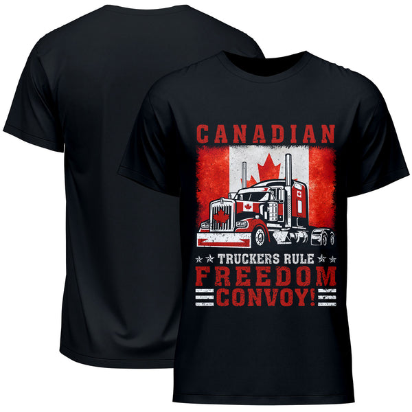 Canadian Truckers Rule Freedom Convoy T-Shirt