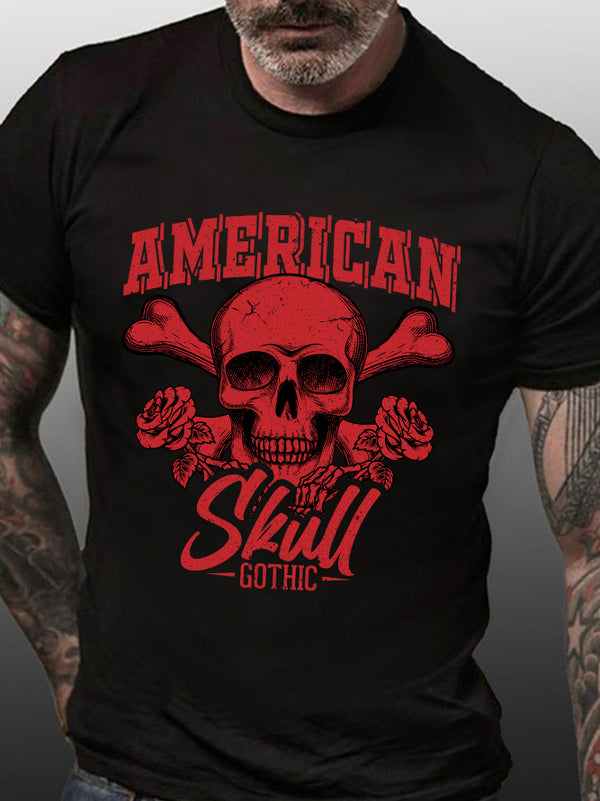 American Skull Gothic T-Shirt