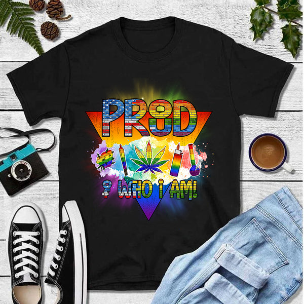 Proud Of Who I Am Rainbow LGBT T-Shirt