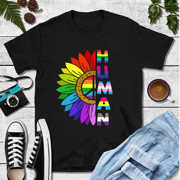 Human Rainbow LGBT T-Shirt