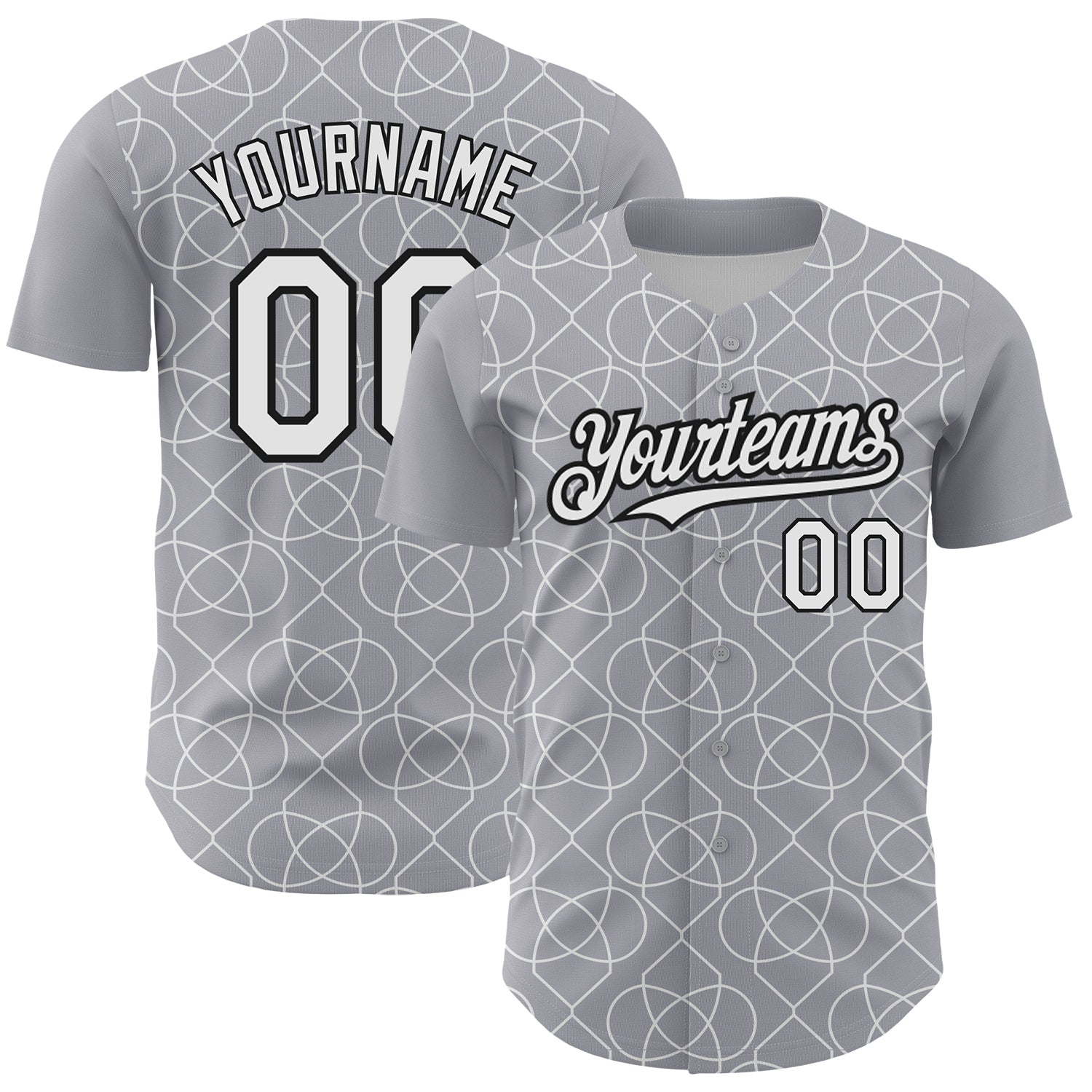2024 Custom Gray White-Black 3D Pattern Design Arabesque Shape ...