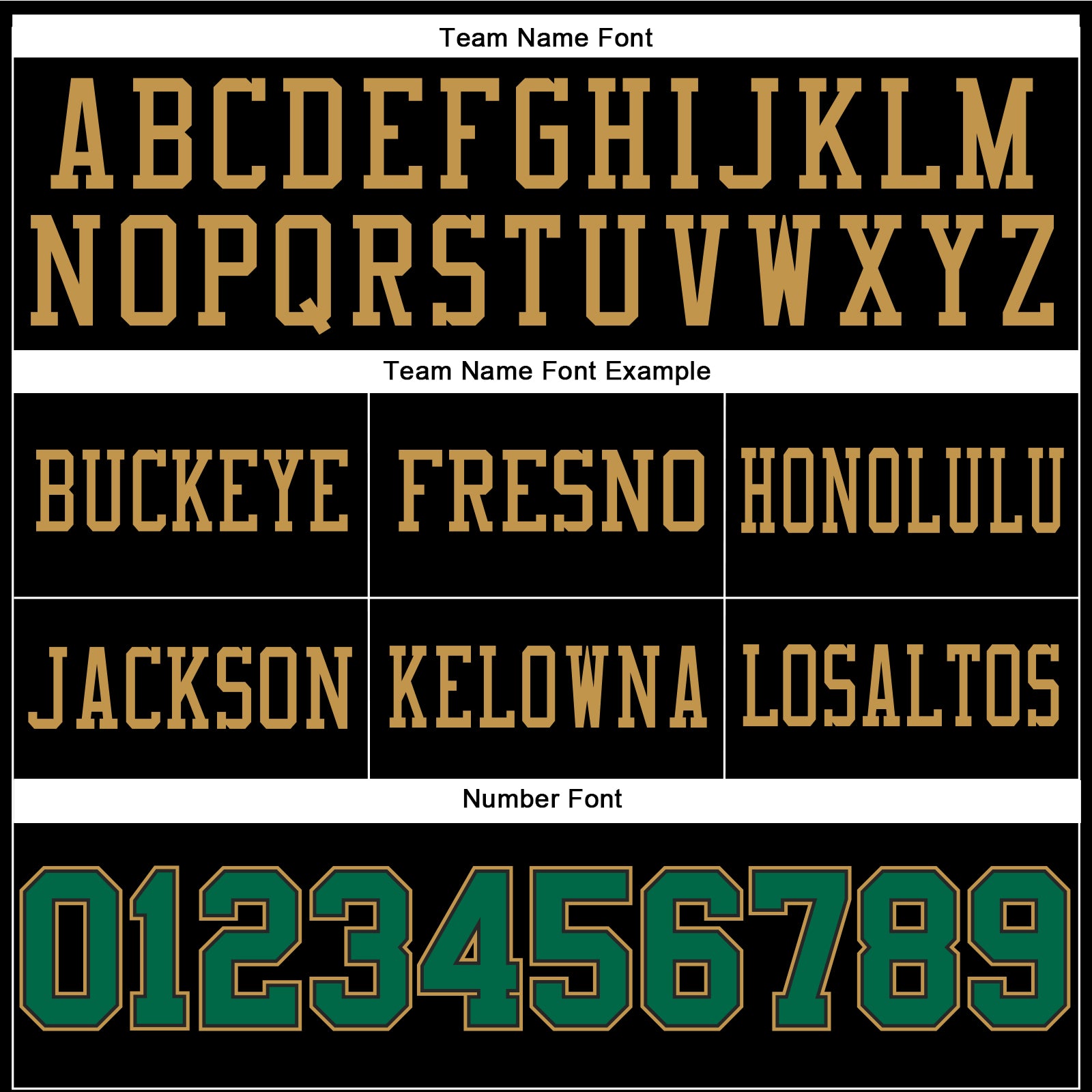 Custom Black Kelly Green-Old Gold Authentic Football Jersey