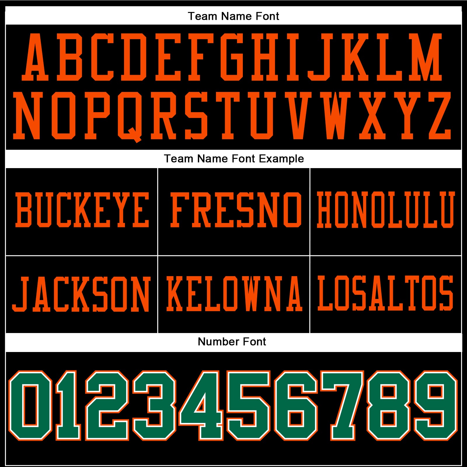 Custom Black Kelly Green-Orange Authentic Football Jersey