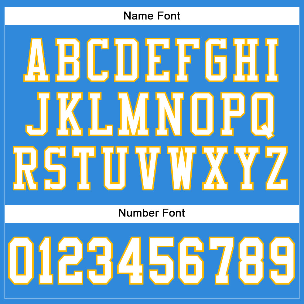 Custom Powder Blue White-Gold Mesh Authentic Football Jersey