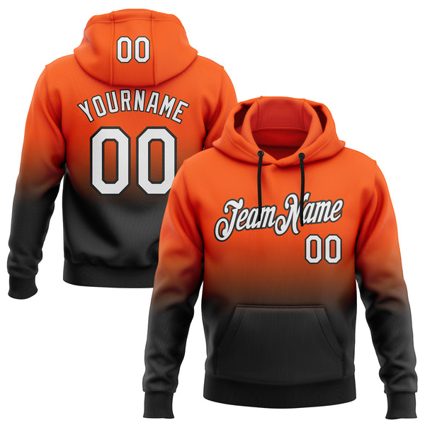 Custom Gold Purple Purple-White Split Fashion Stitched Sportwear Pullover Hoodie main image 1