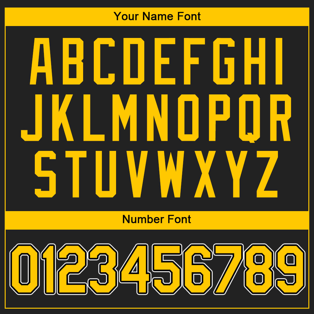 Custom Black Gold-White Authentic Baseball Jersey