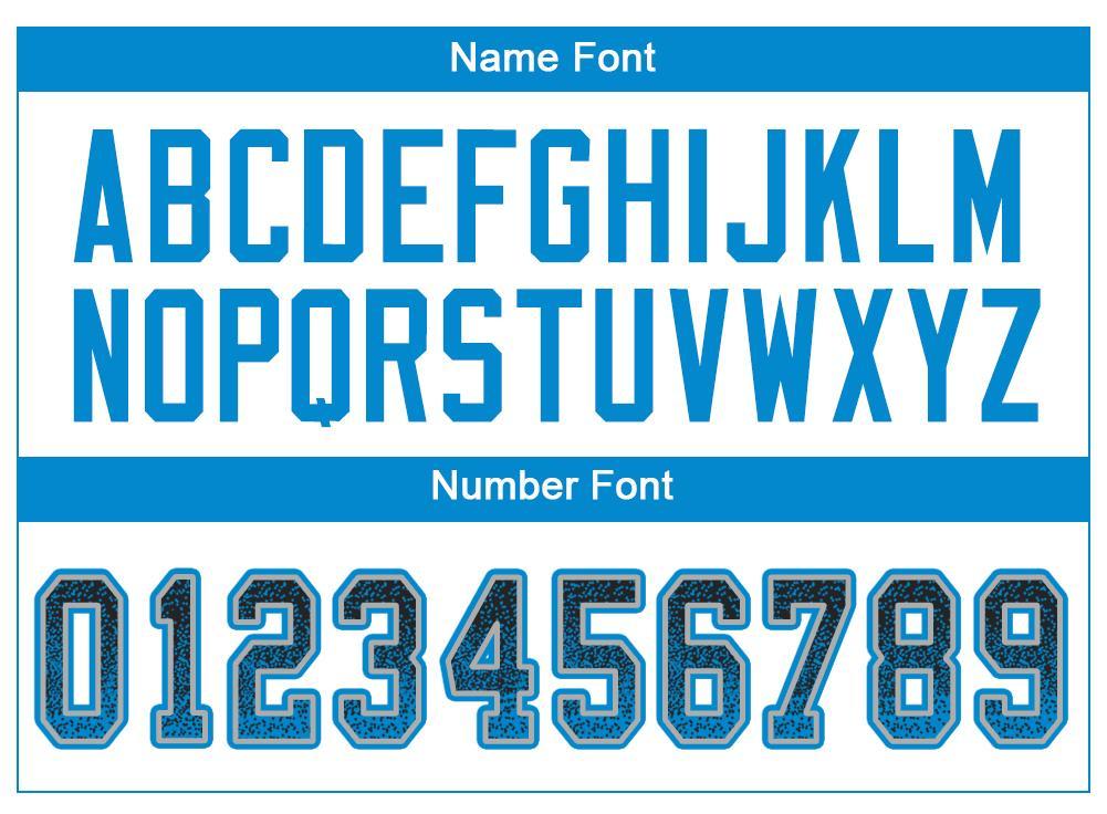 Custom Black Panther Blue-Light Gray Drift Fashion Football Jersey