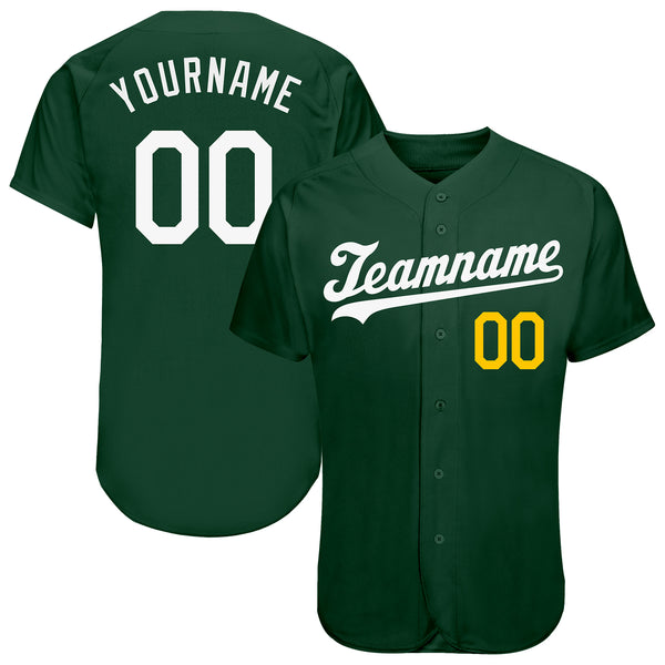 Custom Baseball Green Jerseys Fast Shipping Cheap Create Team