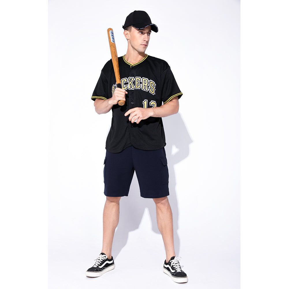 Custom Black Gold-White Baseball Jersey